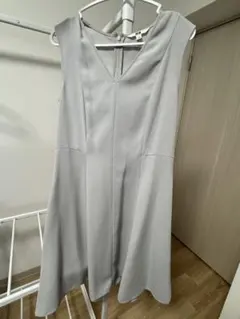 UNIQLO ノースリーブひざ丈ワンピース S グレー