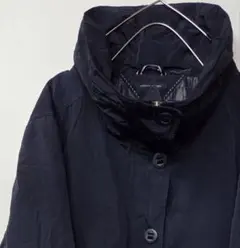 TOMMY HILFIGER ネイビーブルー モッズコート フード付き