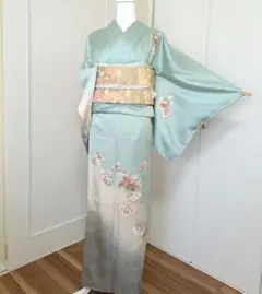 正絹色留袖（三つ紋　比翼無し）　フルセット4点　　宮参り　七五三　結婚式 正絹色留袖（三つ紋 比翼無し） フルセット4点 宮参り 七五三 結婚式