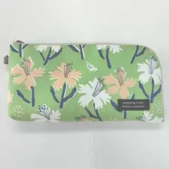 ハンドメイド　長財布（花と小鳥）