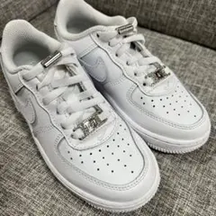 Nike Air Force 1 ホワイト スニーカー　キッズ　17cm