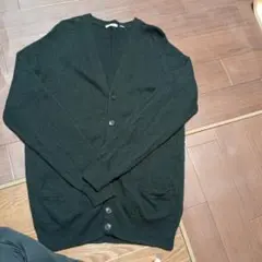 UNIQLO ウール100% メンズカーディガン ブラック XL毛玉ありのサムネイル
