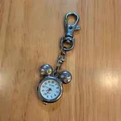 ディズニー　時計　キーホルダー