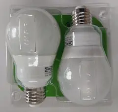 IKEA LED電球 E26 530ルーメン 球形 ホワイト 2個セットのサムネイル