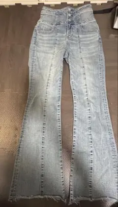 AZUL ブーツカットデニム S ライトブルー