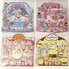 【韓国限定】正規品 サンリオ 3Dシール 4種セット A