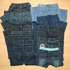 デニム まとめ 売り 10本セット リメイク ハンドメイド ジーンズ 生地