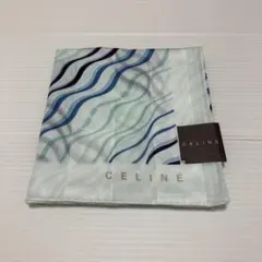 CELINE 波模様 ハンカチ
