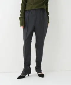 美品★IENA ギャバジンジョガーパンツ 定価19,800円 グレー