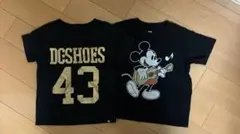 キッズ Tシャツ 2枚セット DC SHOES 、ミッキーUT