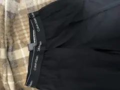 Calvin Klein ブラック ワイドパンツ