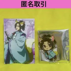 進撃の巨人 プリンセスカフェ ミニキャラアクリルスタンド 特典ポストカードハンジ