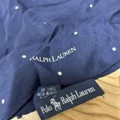Ralph Lauren シルクスカーフ ネイビー ドット