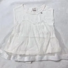 100cm【petit main】チュールレイヤードチュニック