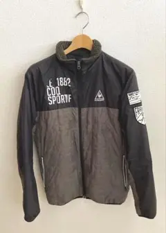 le coq sportif☆ゴルフ☆ジャケット☆ブラック/グレー☆M☆ルコック