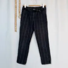 THE SHOP TK 長ズボン ストレート チェック柄 140 黒 .2339