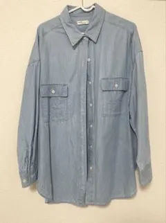 earth music & ecology シャツ　デニムシャツ　オーバーサイズ