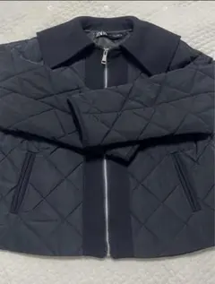 ZARA コントラストパフジャケット　S