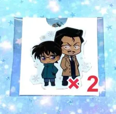 名探偵コナン リアル脱出ゲーム アクキー 江戸川コナン 毛利小五郎 2個セット