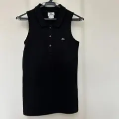 LACOSTE ノースリーブ ポロシャツ ブラック 36