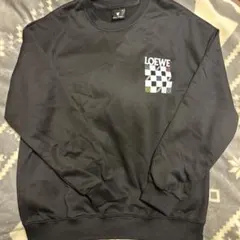 LOEWE 黒 クルーネック スウェット