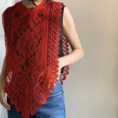 シャツ+ブラウス(半袖+袖なし) ADAM JONES Lace Table Tabard Red 2026年最新】ADAM JONES レディースの人気アイテム - メルカリ