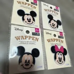 ミッキー・ミニー ワッペンセット