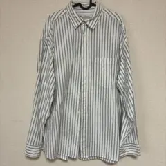 ストライプ柄 長袖シャツ　ZARA Lサイズ