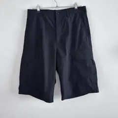 試着のみ GU ドライカーゴバギーショーツ 黒 Mのサムネイル