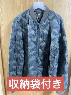 【美品】 ユニクロ　メンズ　ウルトラライトダウンジャケット　MA-1 迷彩　ＸＬ