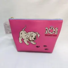 ディズニー 101匹わんちゃん Dalmatians ポーチ（ピンク・黄色）
