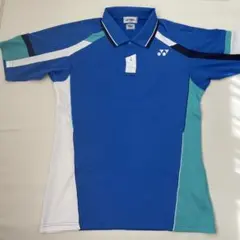 YONEX テニス ポロシャツ Lサイズ 青/白