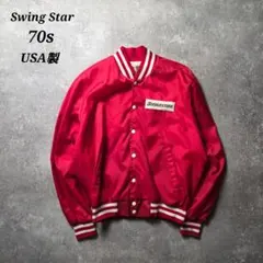 80s WINDLESS USA製 ナイロンジャケット ブルゾン 赤 カレッジ - メルカリ