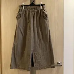 Samansa Mos2 カーキ　ロングスカート