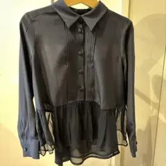 EMPORIO ARMANI 6歳118cm 紺 長袖ブラウス