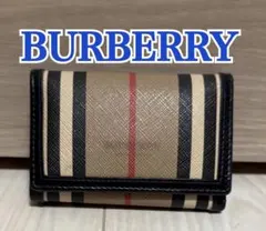 BURBERRY三つ折り財布 ミニウォレット PVC アイコンストライプのサムネイル