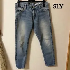 SLY スライ　デニム　27インチ　y2k ジーンズ　レディース