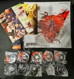 新月同行 当選品 アクスタ キーホルダー 缶バッジ ポストカード