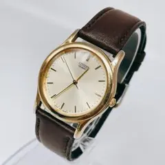 CITIZEN 新品電池 6031-G14407 純正レザーベルト 稼働品 - メルカリ
