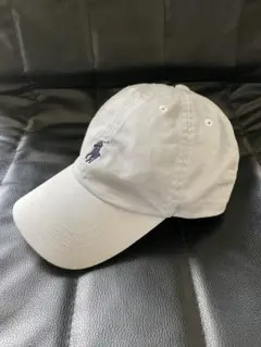 polo ラルフローレン キャップ　水色　グレー 色染め