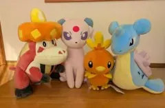 ポケモン ラプラス・エーフィ・アチゲータ・アチャモ ぬいぐるみセット