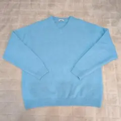 BEAUTY&YOUTH 水色 Vネックセーター