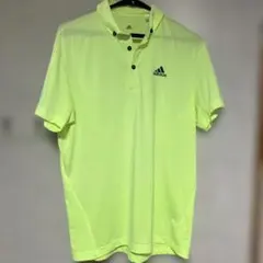 adidas 蛍光イエロー ポロシャツ