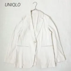 UNIQLO ユニクロ　UVカットリラックスジャケット　白　S ストレッチ　通勤のサムネイル