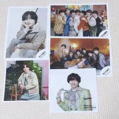 なにわ男子　道枝駿佑 公式　写真　まとめ売り ましかくフォト　 5枚セット