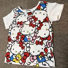 Hello Kitty 総柄 半袖Tシャツ 110
