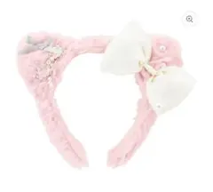 USJ ユニバ ハローキティ ファーカチューシャ サテンリボン