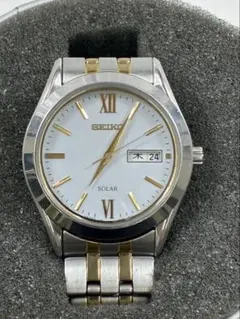 美品・ソーラーSEIKO セイコー V158-0AW0 デイデイト 鏡面仕上げ