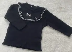 cottoli 秋冬 長袖 80サイズ 黒 長袖Tシャツ