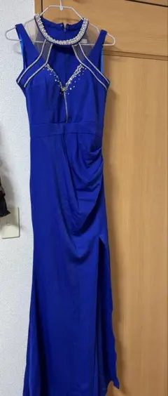 Jewels ビジュー付きロングドレス